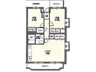 アウローラ桜堤【4階】の間取り