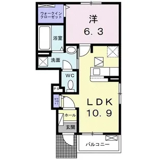 パンテール A【1階】の間取り