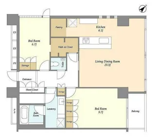 クエストコート原宿【3階】の間取り