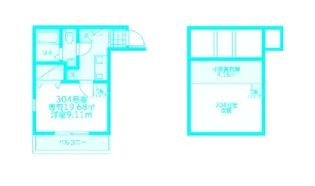 モンステラ新羽A【3階】の間取り
