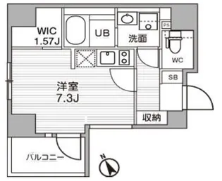 シーズンフラッツ武蔵小山【12階】の間取り