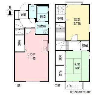 プレステージ22 C棟の間取り