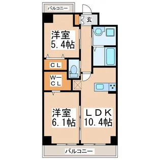 Amenity F【5階】の間取り