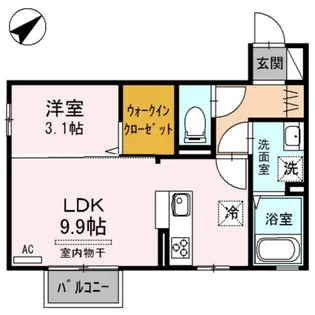 コンフォートヴィラ陽【2階】の間取り