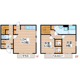 ワン・ディア・コートの間取り