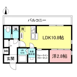 フォルトゥーナ富士見町【1階】の間取り