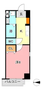 アルバ鹿田【8階】の間取り