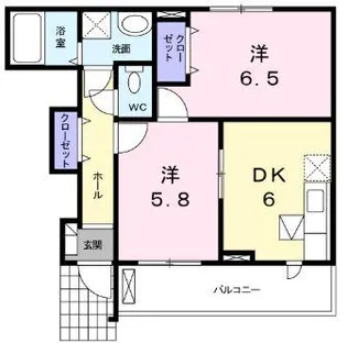 ナチュラルM【1階】の間取り
