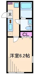 グランジュテ港北高田【1階】の間取り