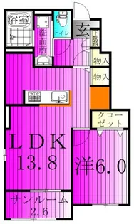 メゾン・ネオM II【1階】の間取り
