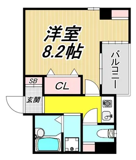 アクトアベンテ伊丹【8階】の間取り