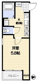 ルミウス東山【2階】の間取り