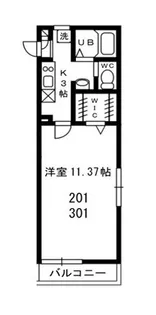 中央ヒルズ【2階】の間取り