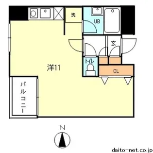 ケーズポート【4階】の間取り