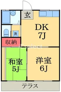 エステートピアMOBARA【1階】の間取り