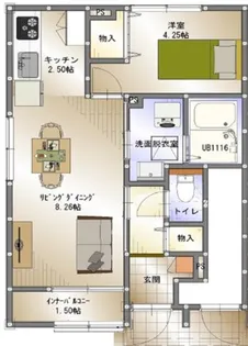 ソラーレ渡邉【1階】の間取り