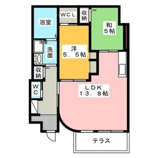ラ・キャッスル小田井【1階】の間取り