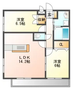 パレロイヤル【2階】の間取り