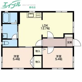 ステラTAKATSUKA【1階】の間取り