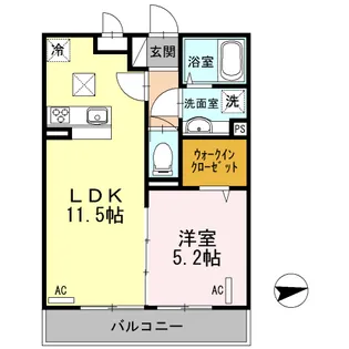 モンサンオール【3階】の間取り