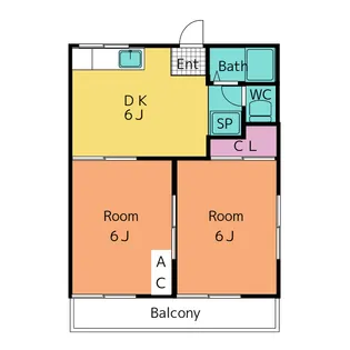 エトワール森越 B棟【2階】の間取り