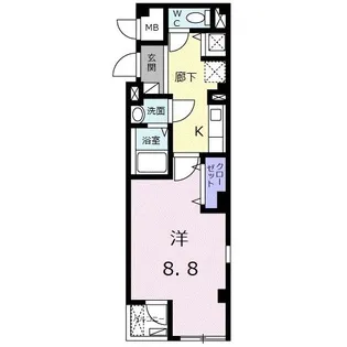 パークハウスTakecho【4階】の間取り