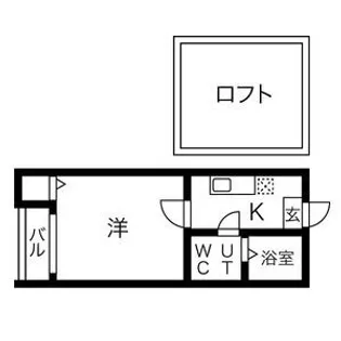 寿キャッスル栄生【2階】の間取り