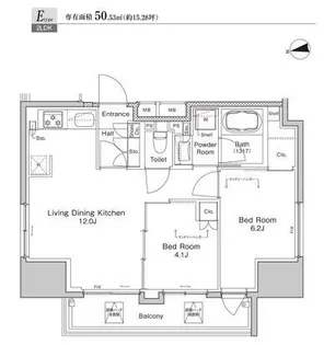 プラウドフラット浅草雷門【9階】の間取り