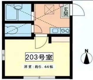 リーヴェルポート横浜白幡EASTII【2階】の間取り