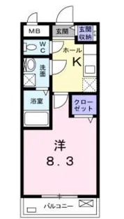 クレア【2階】の間取り