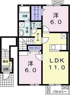 G・プロスパー・21【2階】の間取り