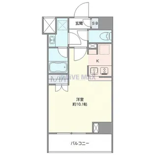 アンベリール王子II【8階】の間取り