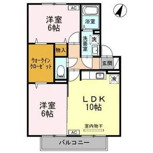 ウェライ2008 SA【2階】の間取り