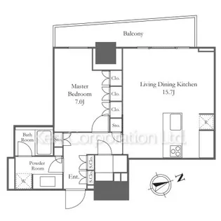 Coteau Nishi Azabu【10階】の間取り