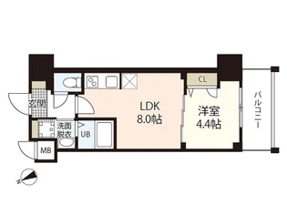 S-RESIDENCE鶴見町altano【2階】の間取り