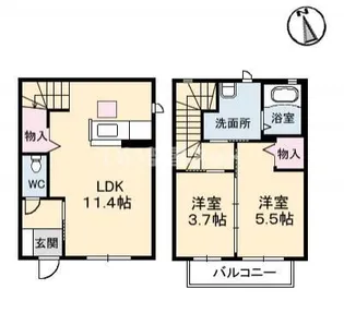 シャーメゾンI・Yの間取り