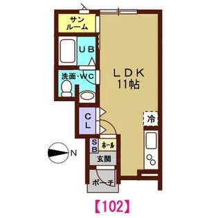 La Cachette(ラ カシェット)【1階】の間取り