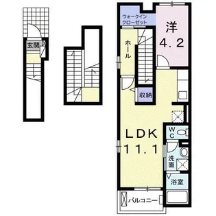 エアリー向山【3階】の間取り