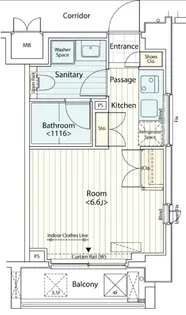 カスタリア菊川【4階】の間取り