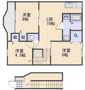 ハイツリー21 A棟【2階】の間取り