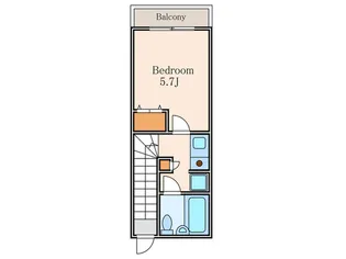 HAPPY・De・SANGENJAYA【2階】の間取り