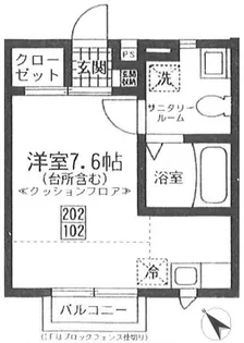 Wise荻窪【2階】の間取り