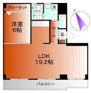 パルスクエア千葉【4階】の間取り