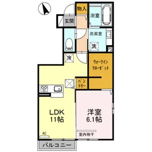 アイリス【1階】の間取り