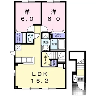 ブルーリッジ【2階】の間取り
