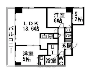 レジディア大通西【13階】の間取り