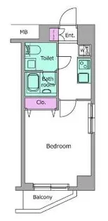 レジディア桜上水【8階】の間取り