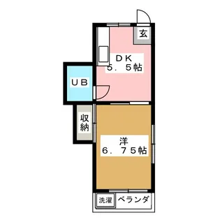 オザキコーポ【1階】の間取り