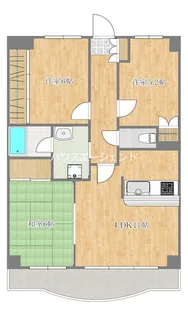 グロリア壱番館【3階】の間取り