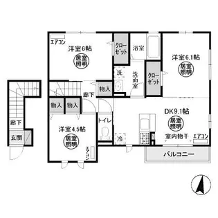 大黒屋十四番館【2階】の間取り